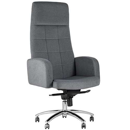 Кресло руководителя Лестер микровелюр тёмно-серый УТ000013290