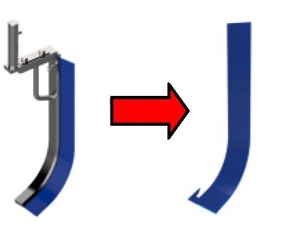 Лезвие скребка миксера STARMIX PL80 арт. PLAN080320A